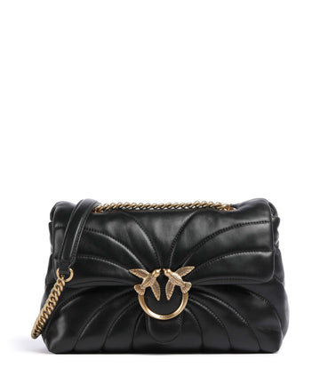 Pinko Love Puff Classic Bolso de hombro nero/antique gold