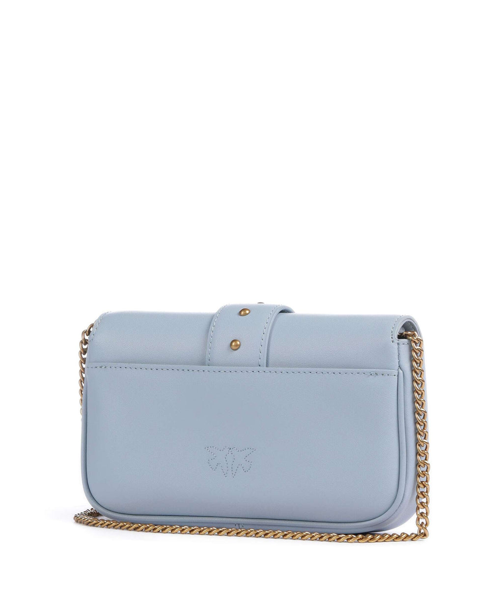 Pinko Love One Pocket Wallet light blue/antique gold