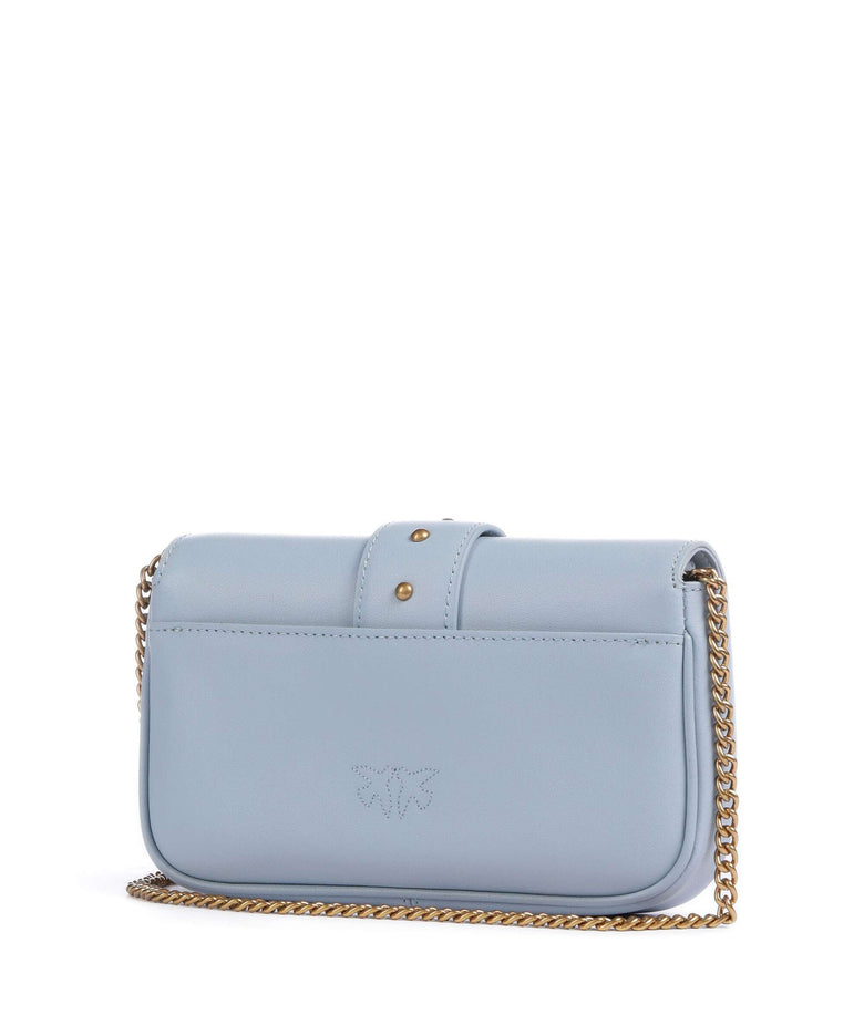 Pinko Love One Pocket Wallet light blue/antique gold