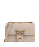 Pinko Love One Mini Bolso de hombro beige/grigio fumo/antique gold