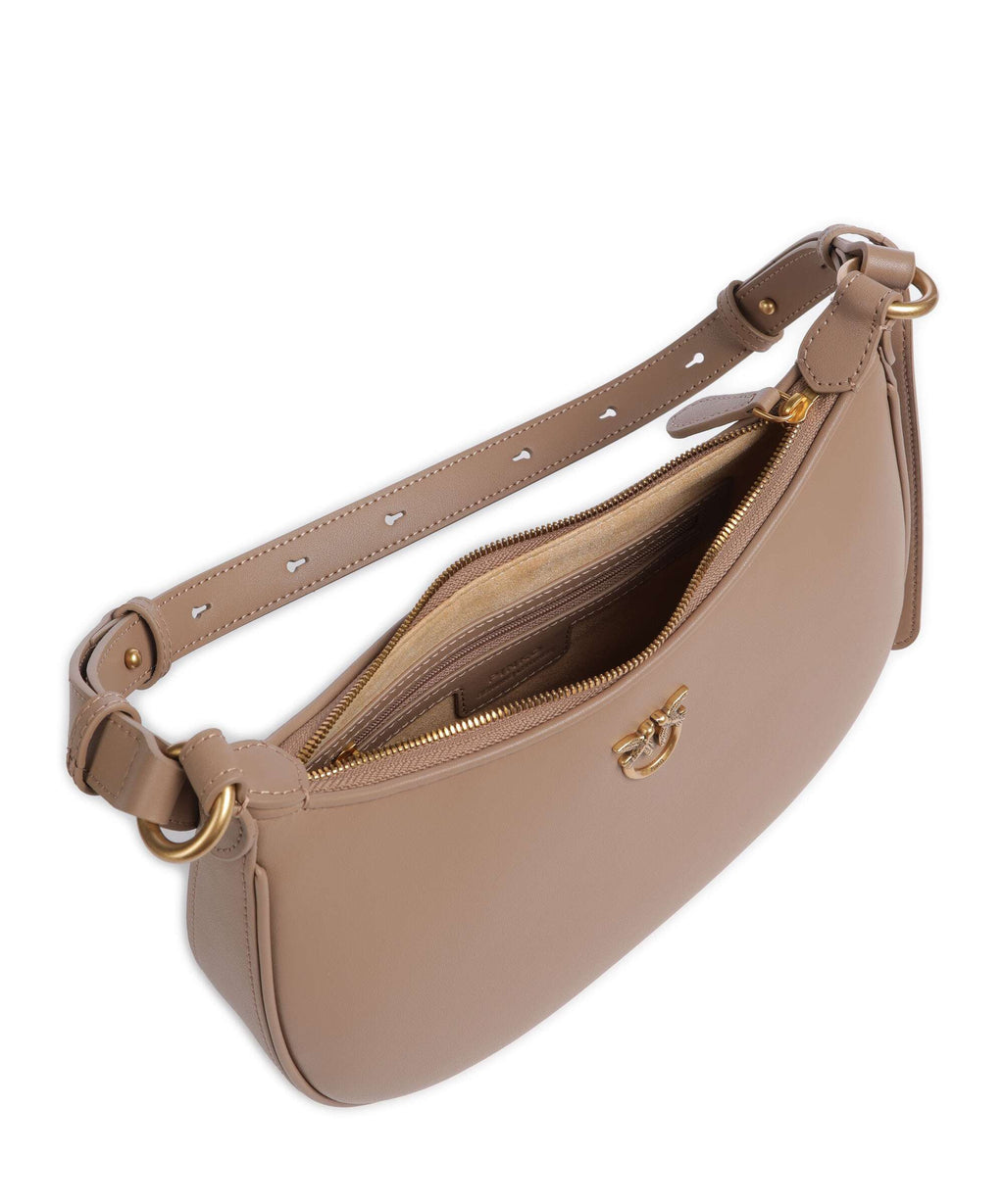 Pinko Half Moon Mini Shoulder bag biscotto zenzero/antique gold