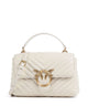 Pinko Love Lady Puff Mini Bolso de mano bianco seta/antique gold