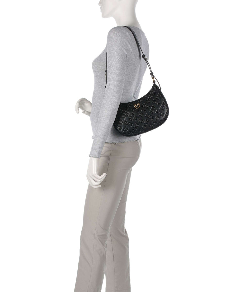 Pinko Half Moon Mini Shoulder bag nero/antique gold