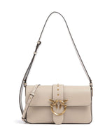 Pinko Love One Classic Slouchy Bolso de hombro beige/grigio fumo/antique gold