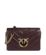 Pinko Love Click Classic Bandolera uva di catawba/antique gold