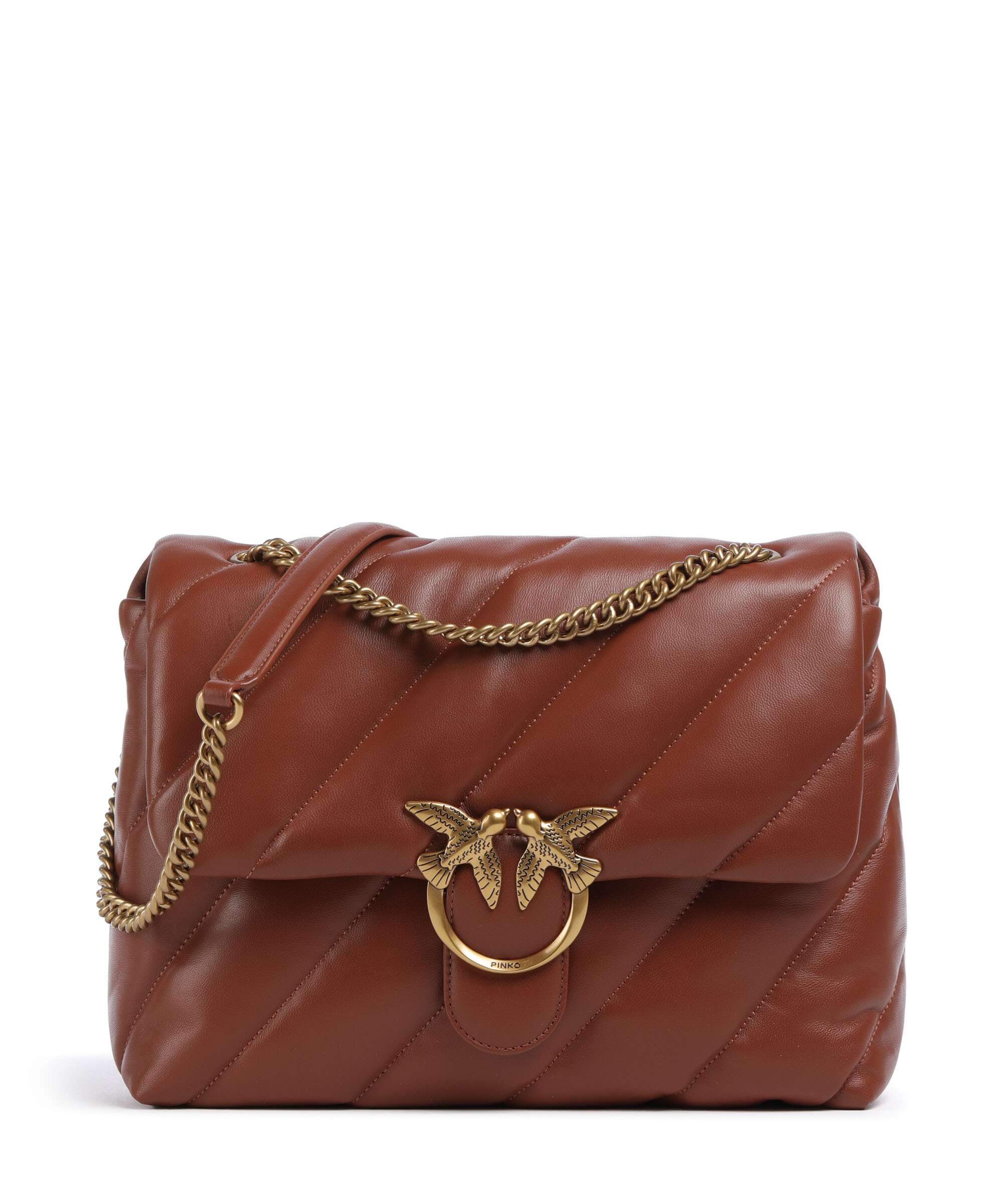 Pinko Love Puff Big Shoulder bag arabo/antique gold