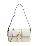 Pinko Love One Classic Slouchy Bolso de hombro bianco seta/antique gold