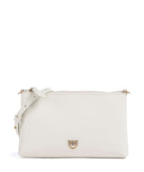 Pinko Flat Mini Bandolera bianco seta/antique gold