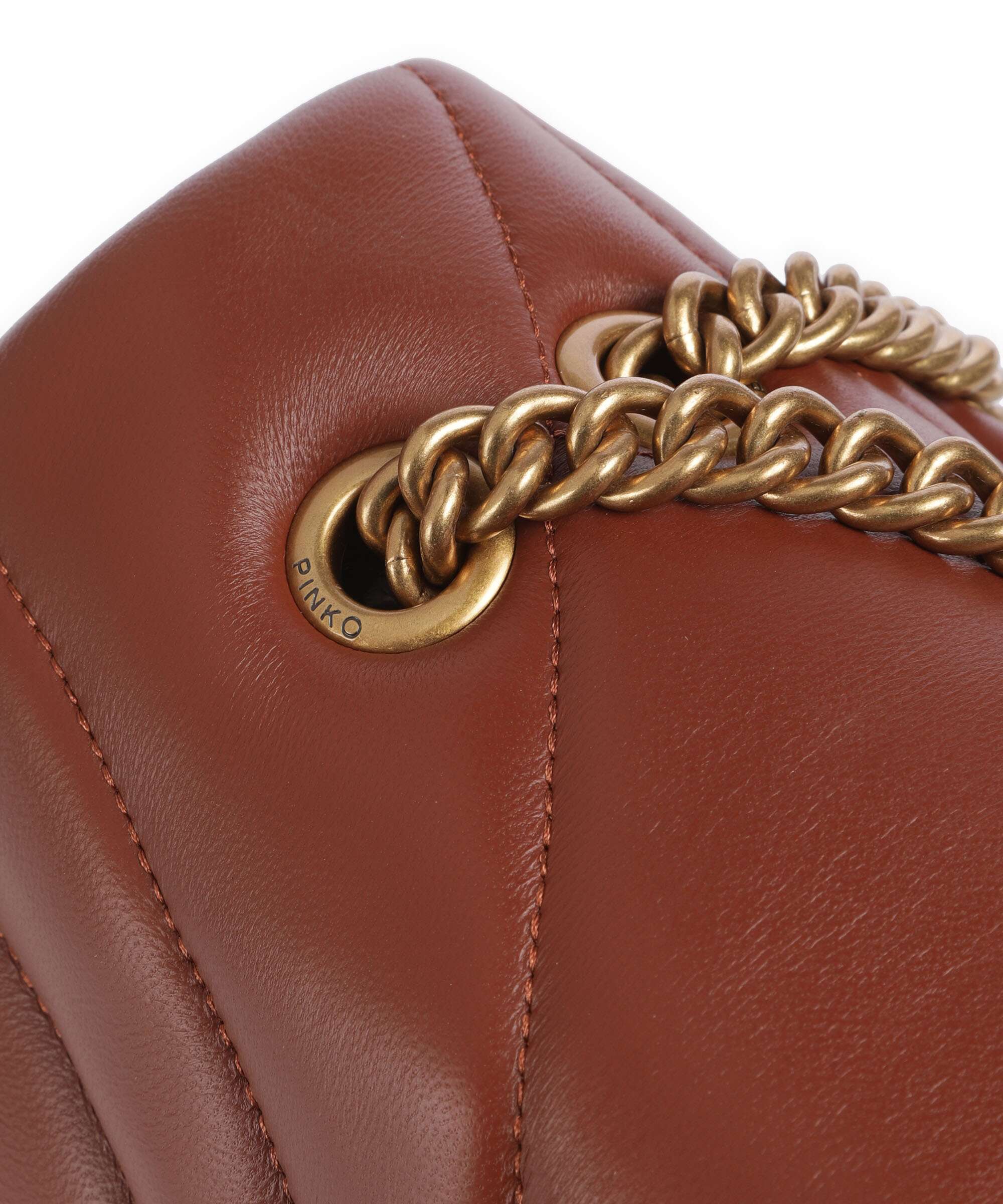 Pinko Love Puff Classic Shoulder bag arabo/antique gold