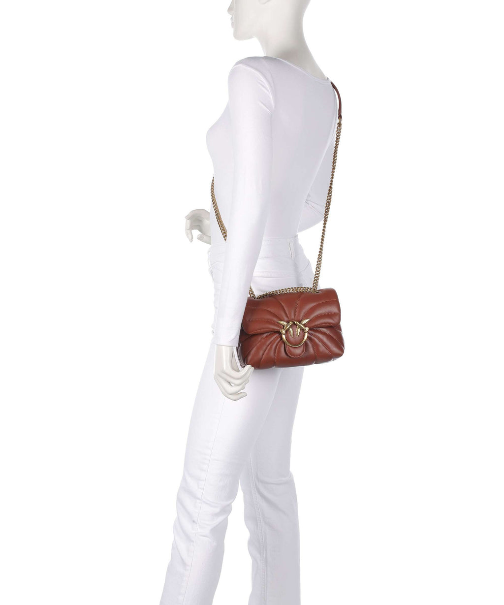 Pinko Love Puff Mini Shoulder bag arabo/antique gold