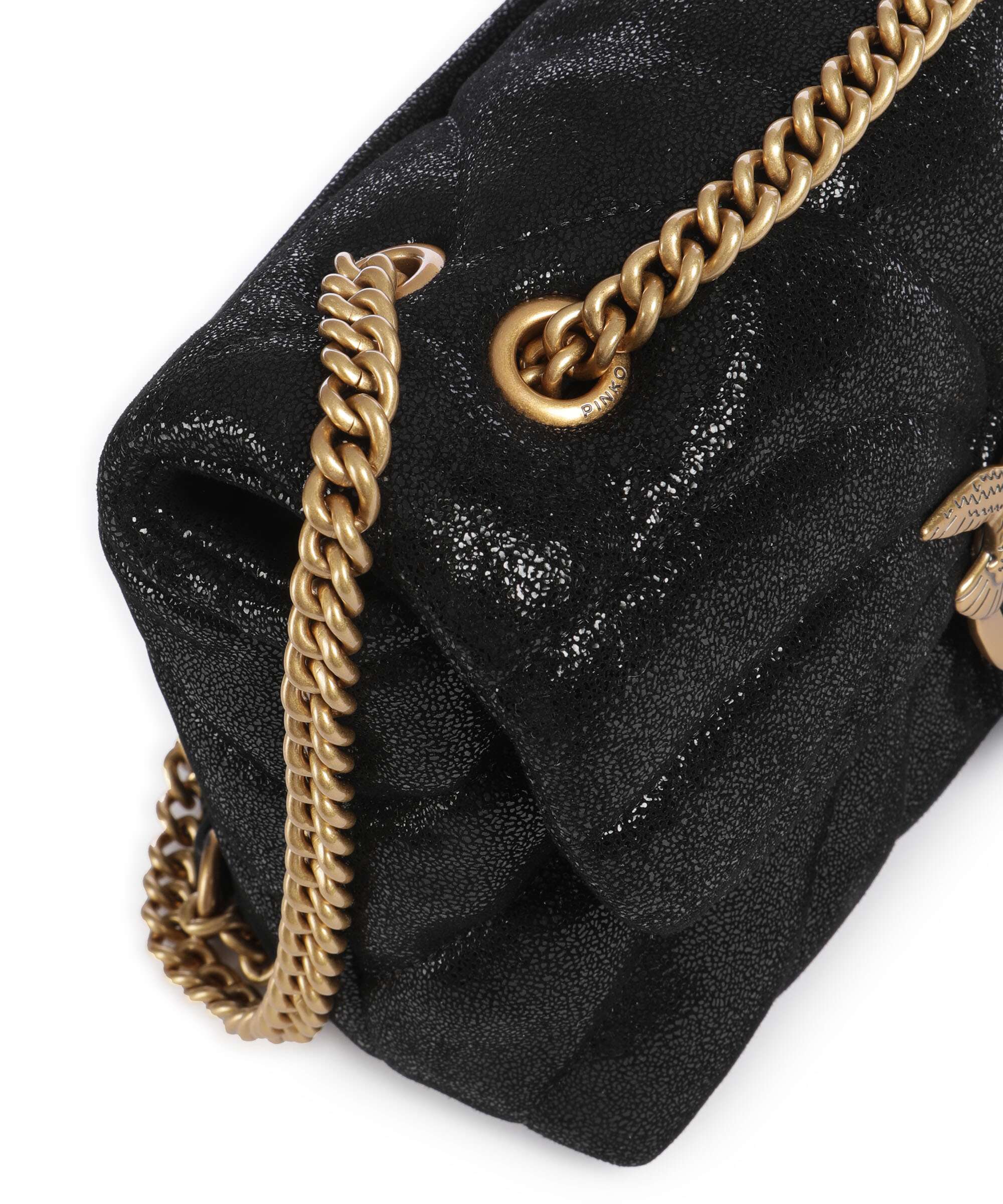 Pinko Love Puff Mini Shoulder bag oro/nero/antique gold