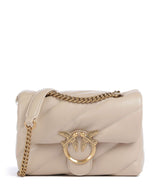 Pinko Love Puff Mini Bolso de hombro beige/grigio fumo/antique gold