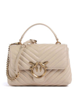 Pinko Love Lady Puff Mini Bolso de mano beige/grigio fumo/antique gold