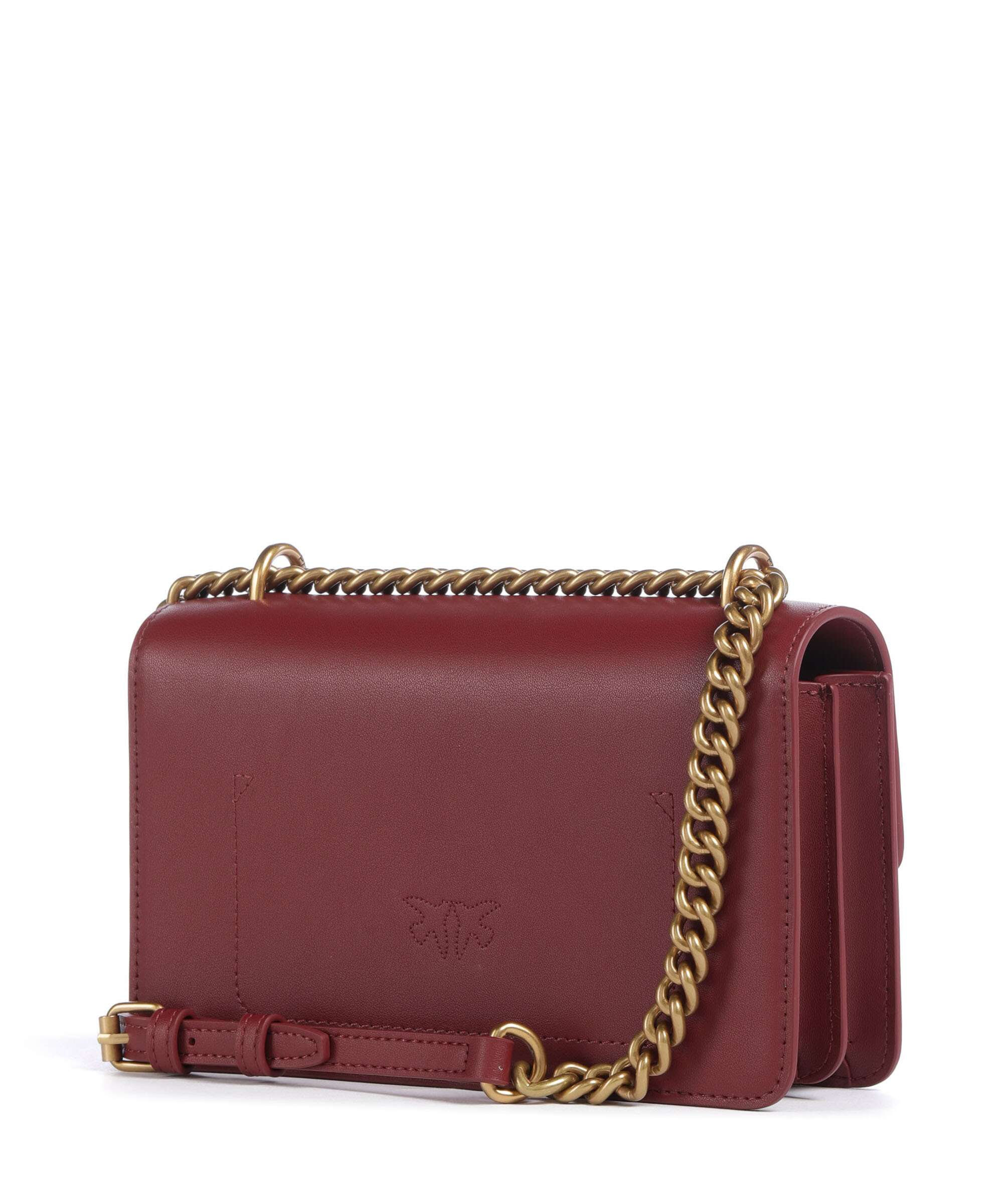 Pinko Love One Mini Shoulder bag bordeaux merlot/antique gold