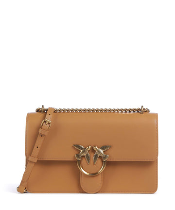 Pinko Love One Classic Bolso de hombro torrone/antique gold