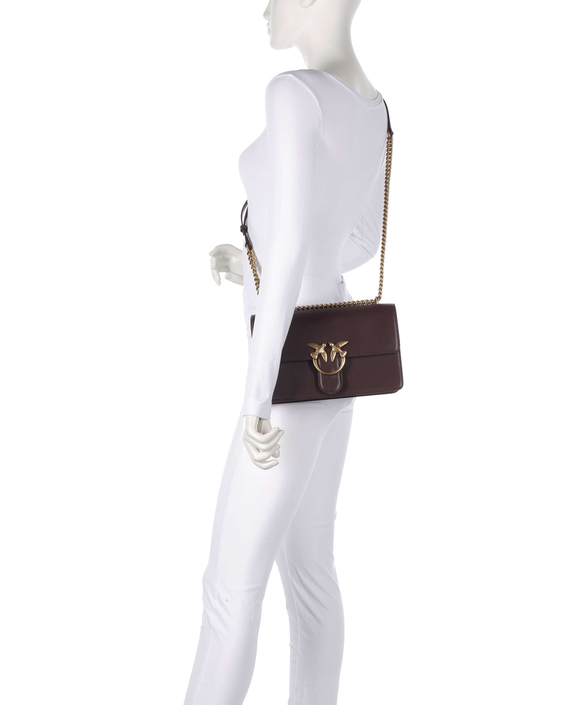 Pinko Love One Classic Shoulder bag uva di catawba/antique gold