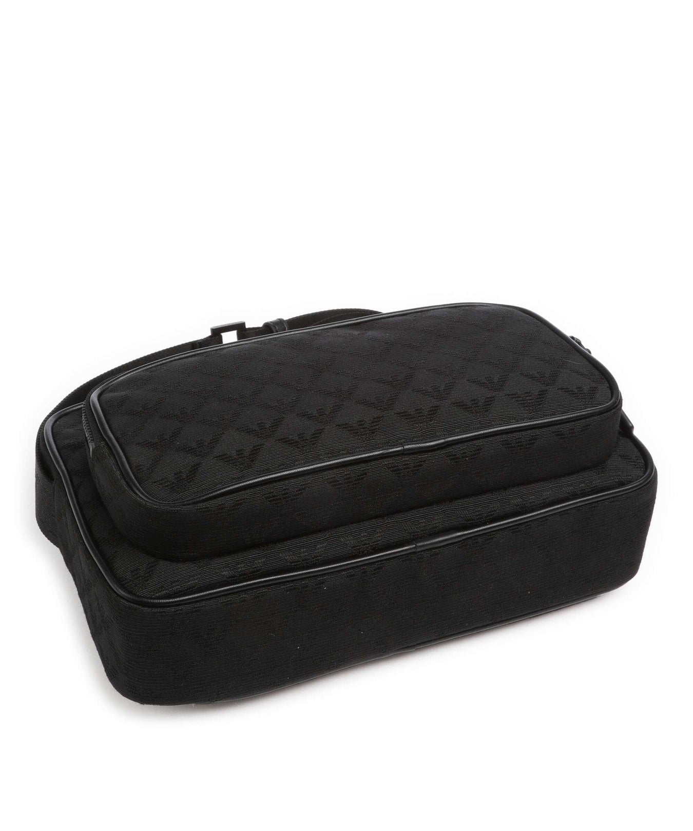 Emporio Armani Omnia Jacquard Crossbody bag black