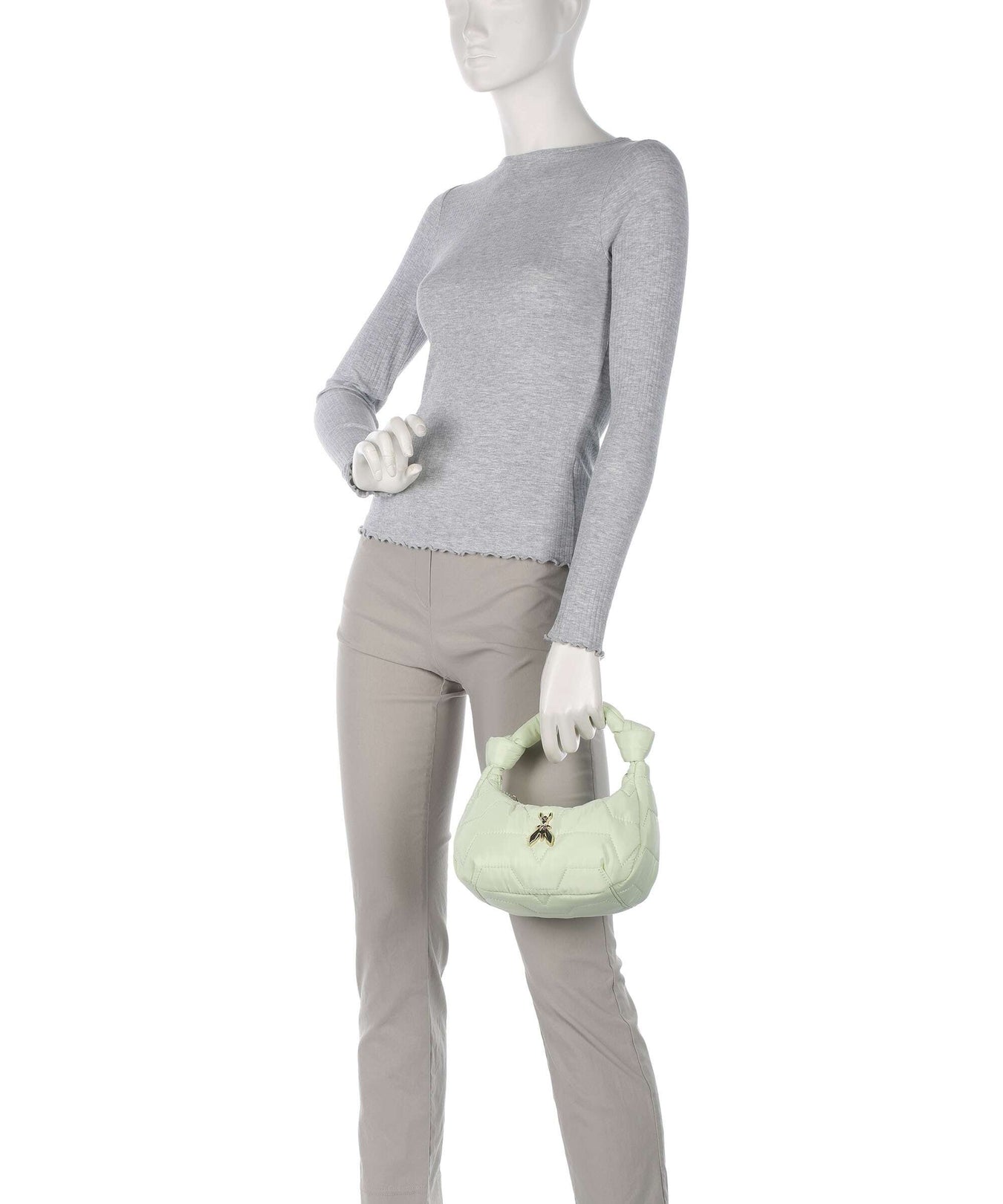 Patrizia Pepe Padded Handbag soft green