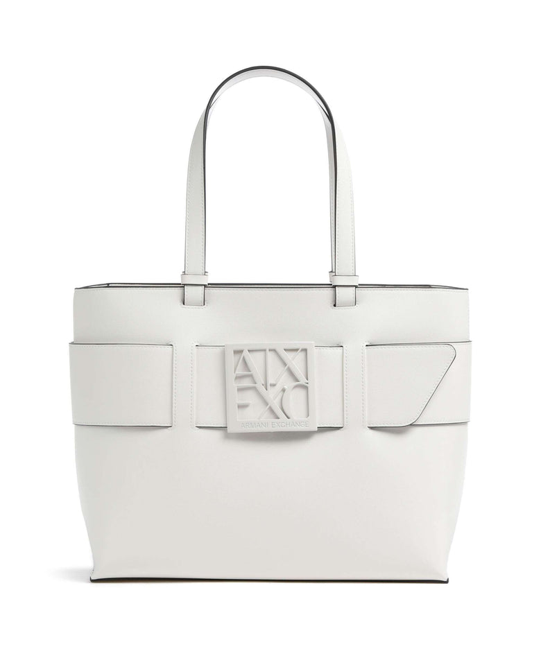 Armani Exchange Susie S Tote bag optical white