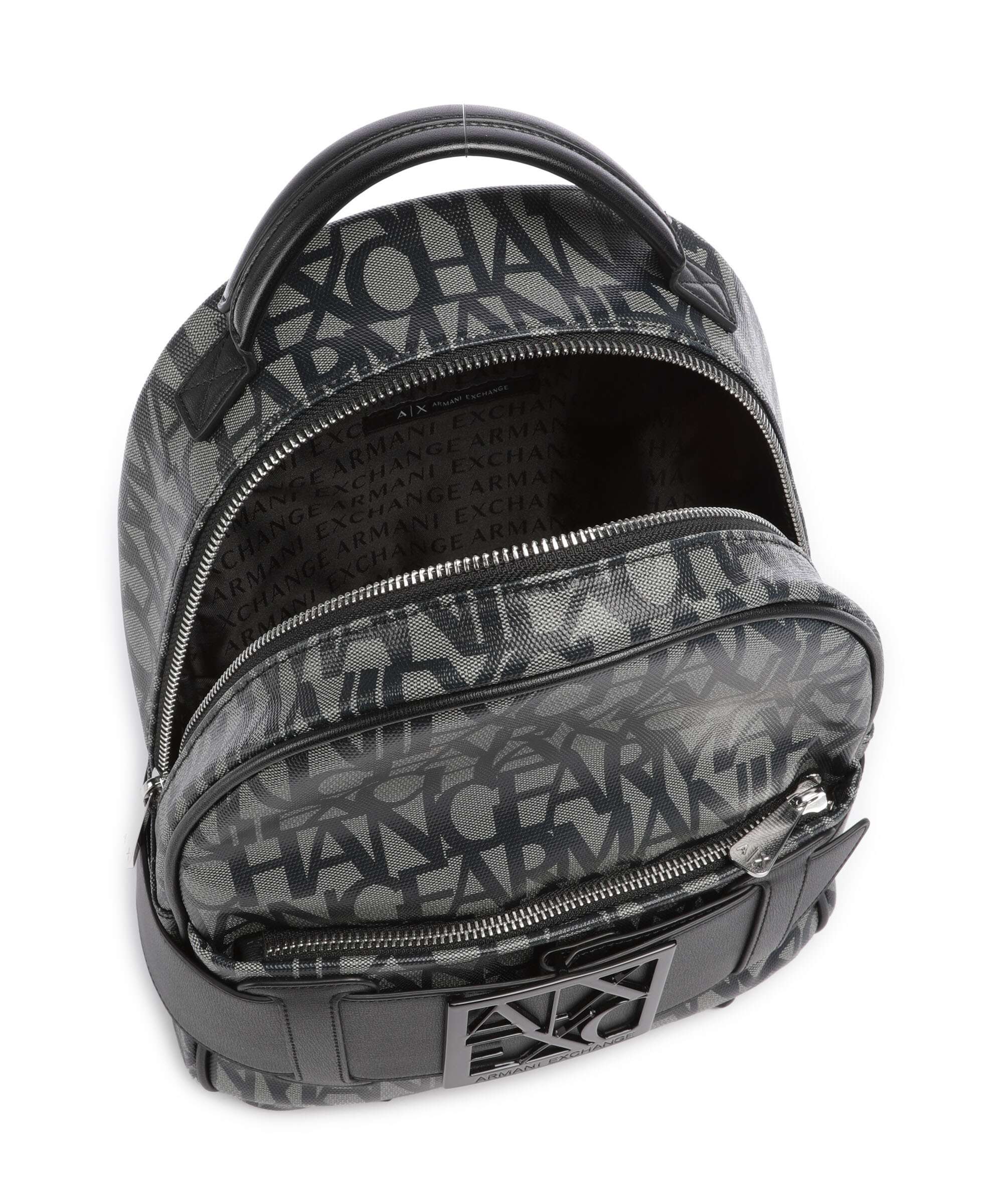 Armani Exchange Susy Backpack beige/navy stripes