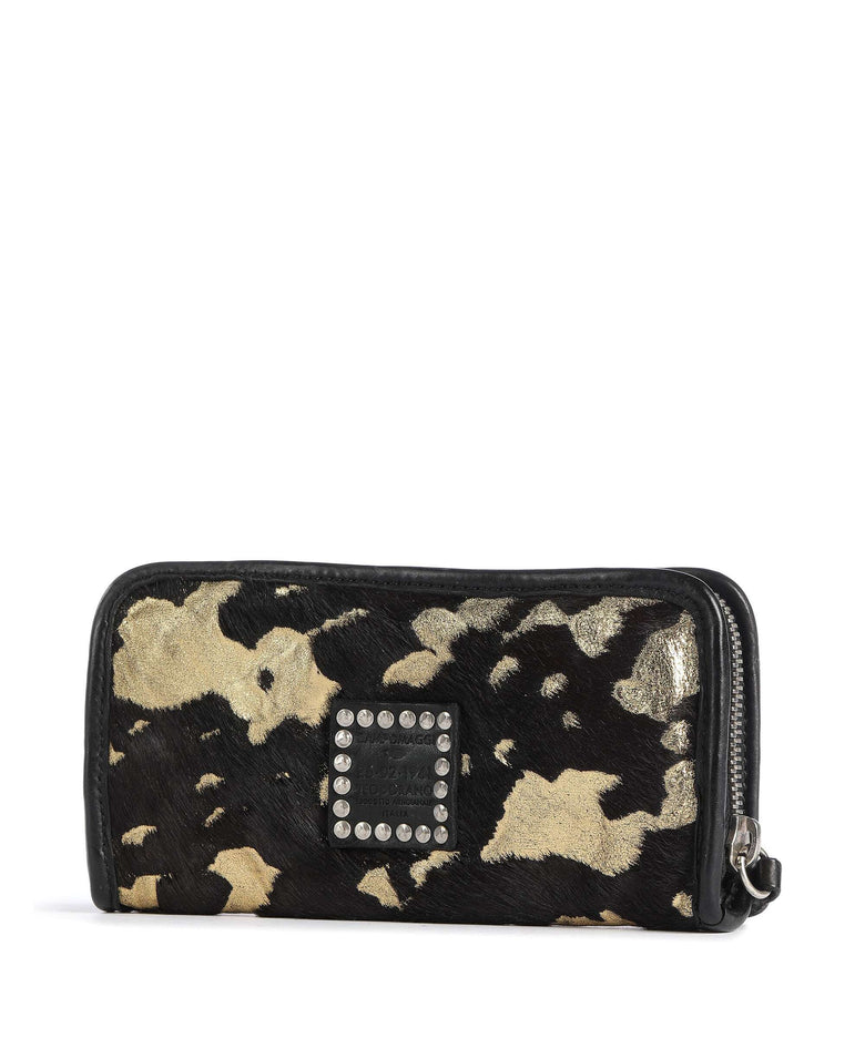 Campomaggi Wallet cioccolato/oro/nero