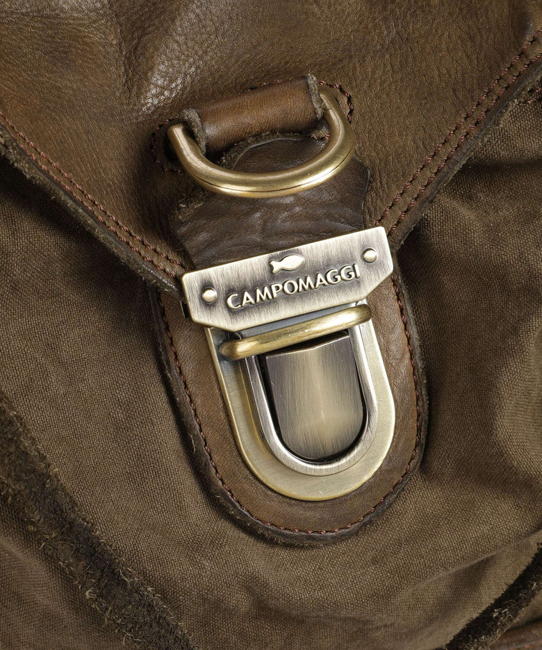 Campomaggi Weekend bag verde militare/nera