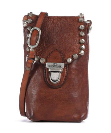 Campomaggi Bolsa para móvil cognac