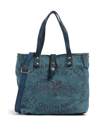 Campomaggi Bolso de mano beige/zaffiro/moro