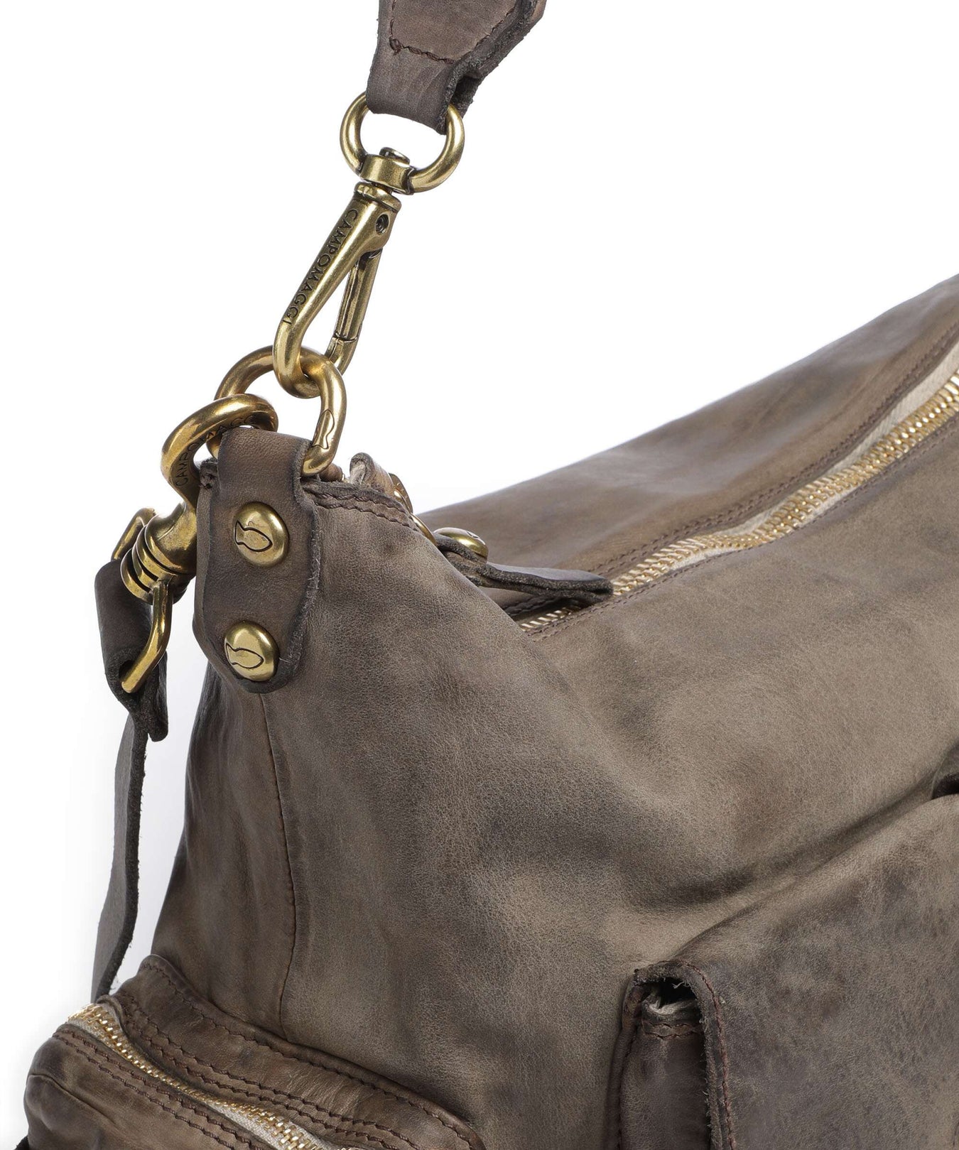 Campomaggi Hobo bag cemento