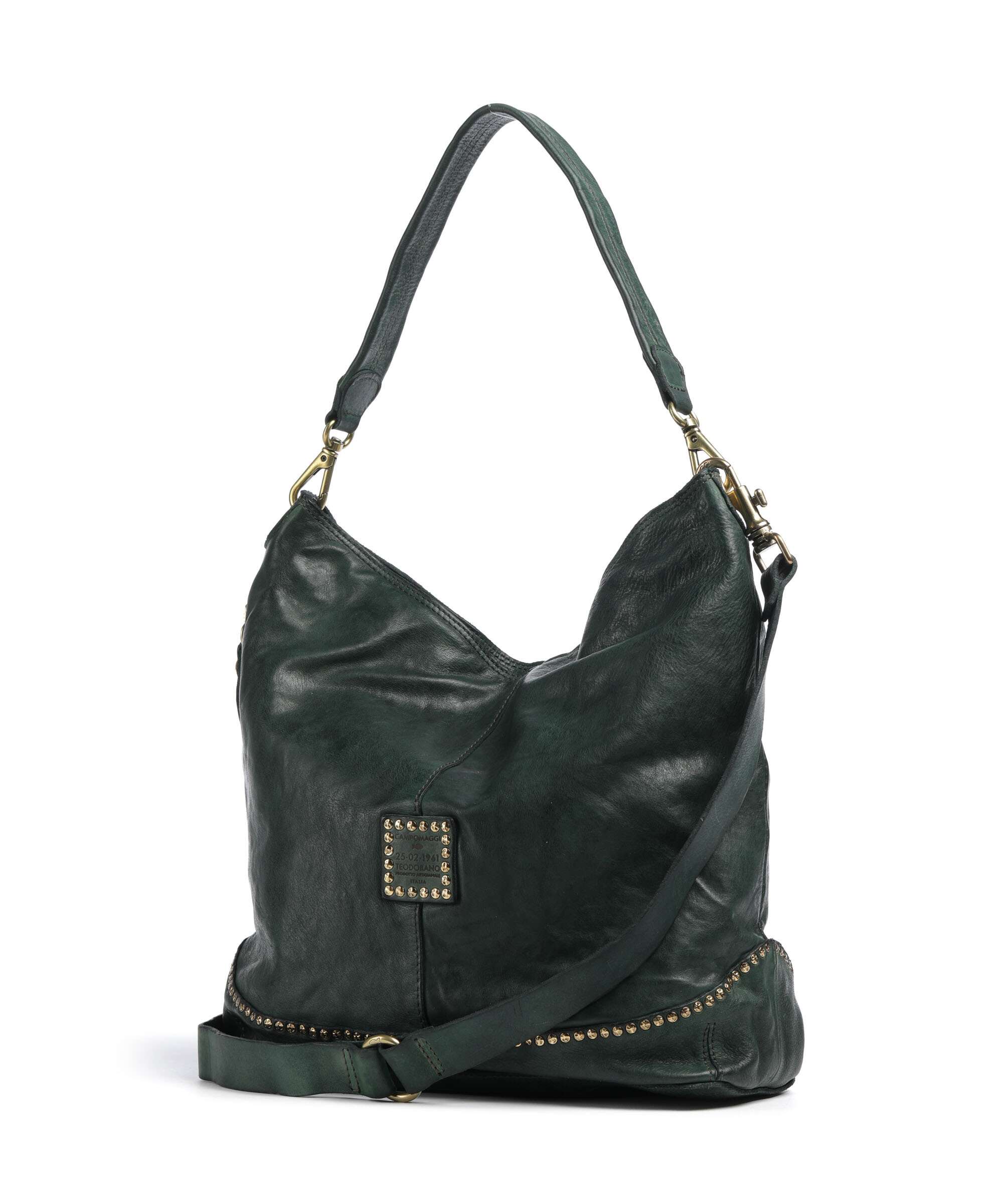 Campomaggi Hobo bag green bottle