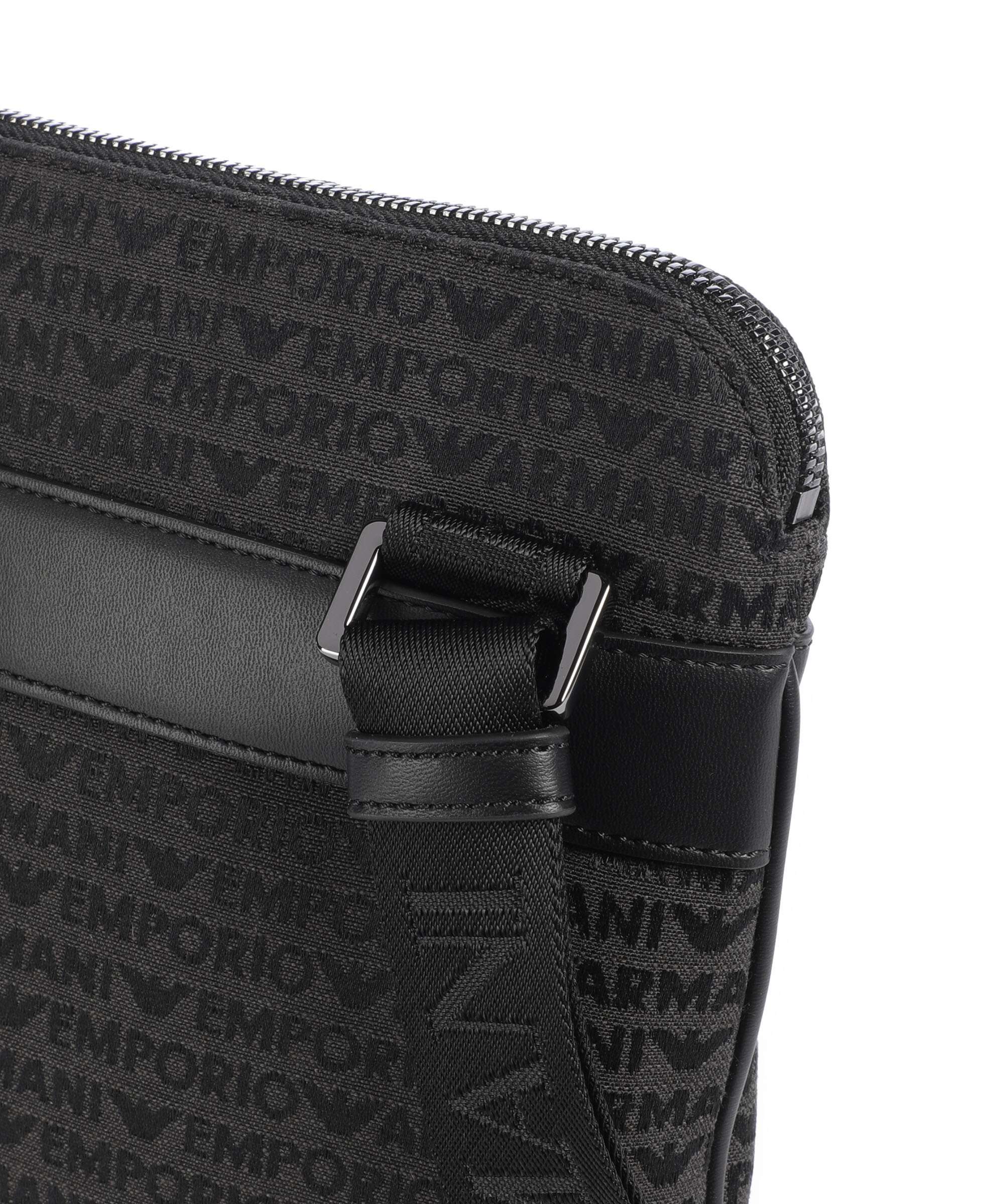 Emporio Armani Logo Jacquard Crossbody bag bristol black