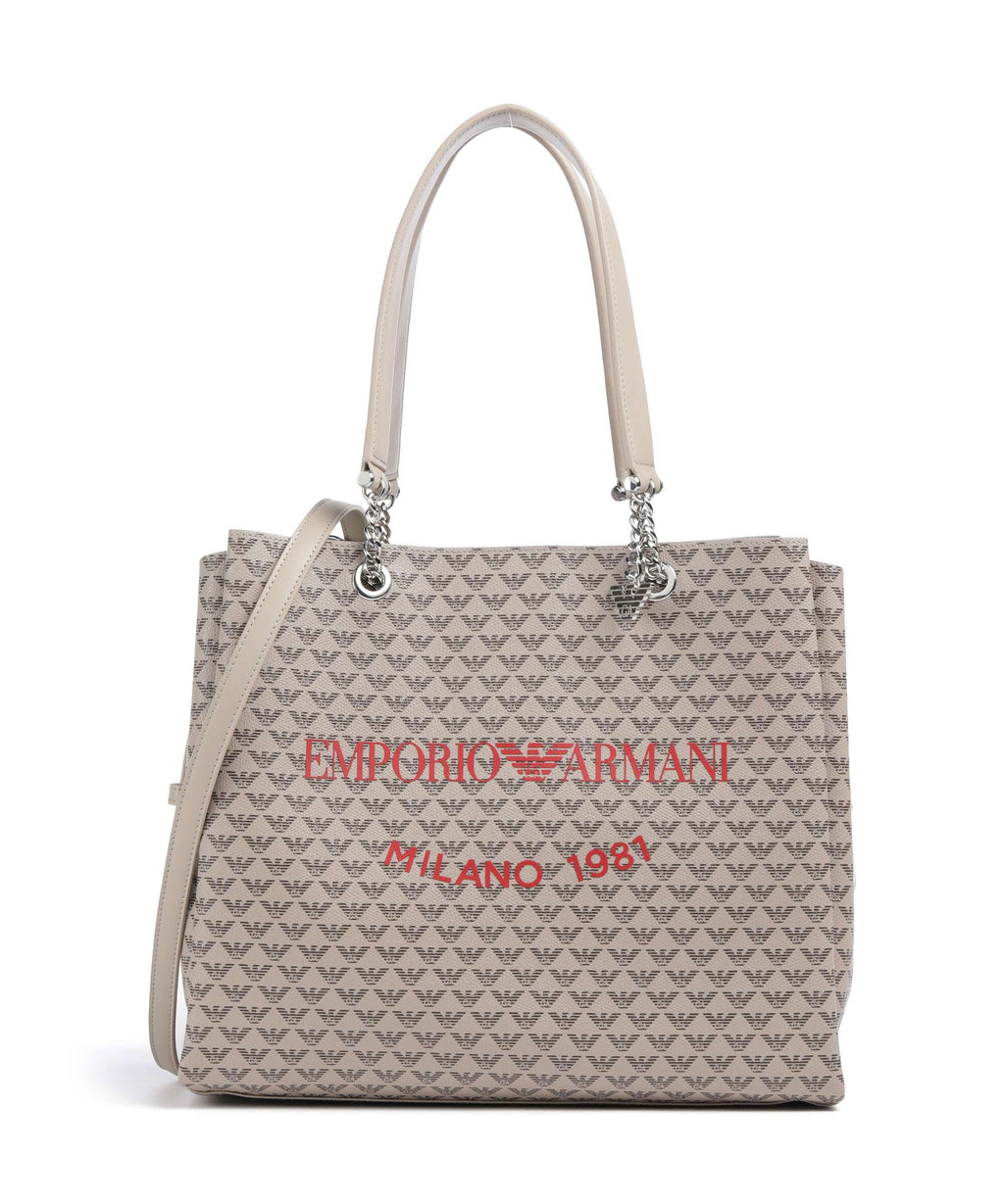 Emporio Armani Annie Tote bag ecru/moro/rosso