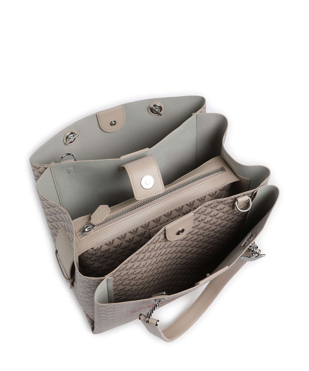 Emporio Armani Annie Tote bag ecru/moro/rosso