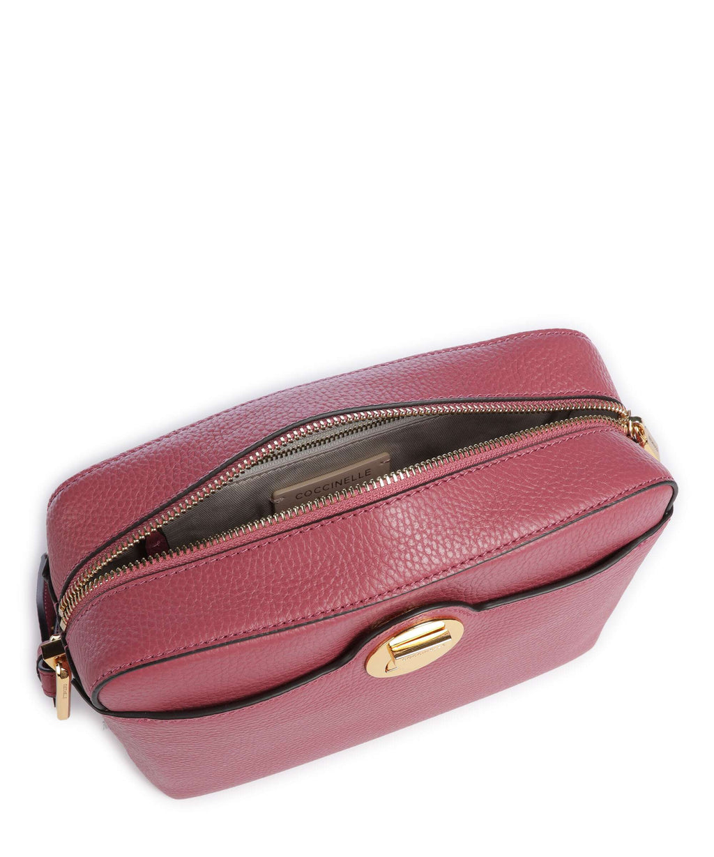 Coccinelle Liya Signature Crossbody bag rosewood