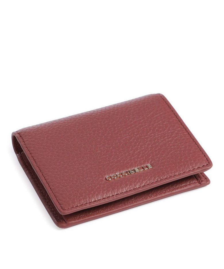 Coccinelle Metallic Soft Wallet brandy