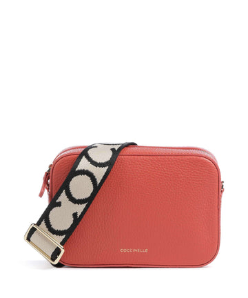 Coccinelle Tebe Bandolera grenadine red
