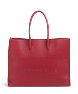 Coccinelle Myrtha Maxi Logo Bolsa shopping sangria