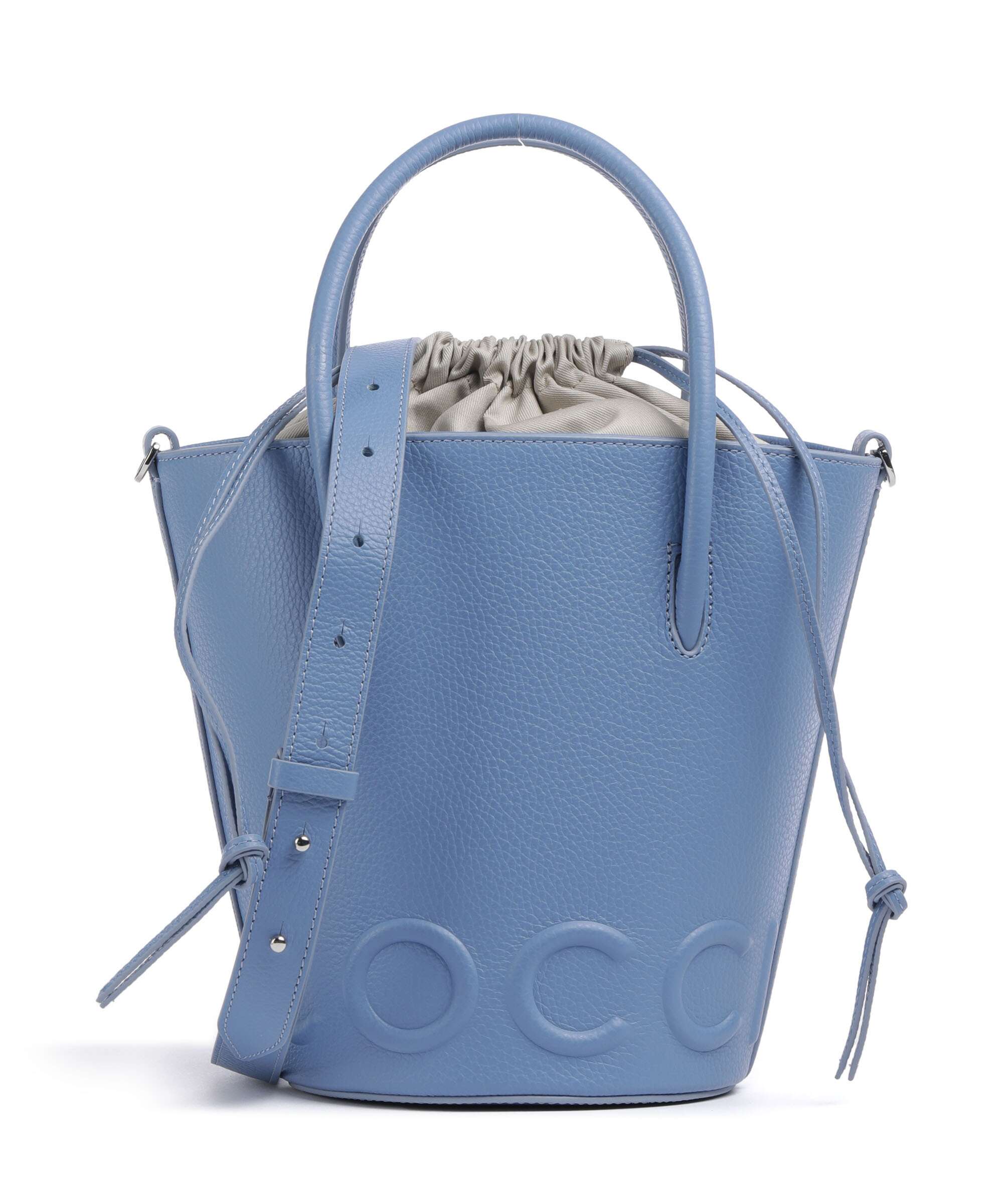 Coccinelle Myrtha Maxi Logo Bucket bag azul
