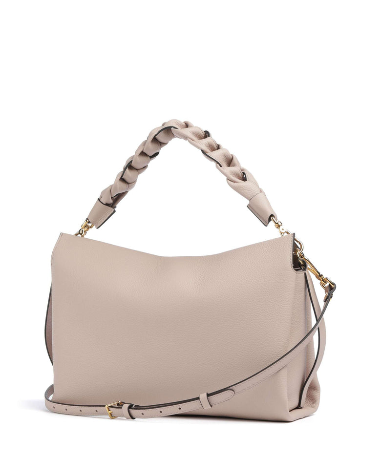 Coccinelle Boheme Grana Double Hobo bag rosette/warm taupe