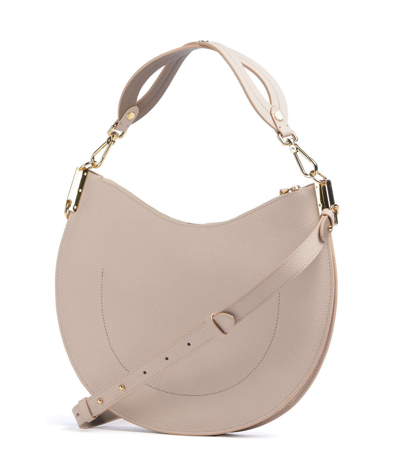 Coccinelle Sunup Hobo bag rosette/warm taupe