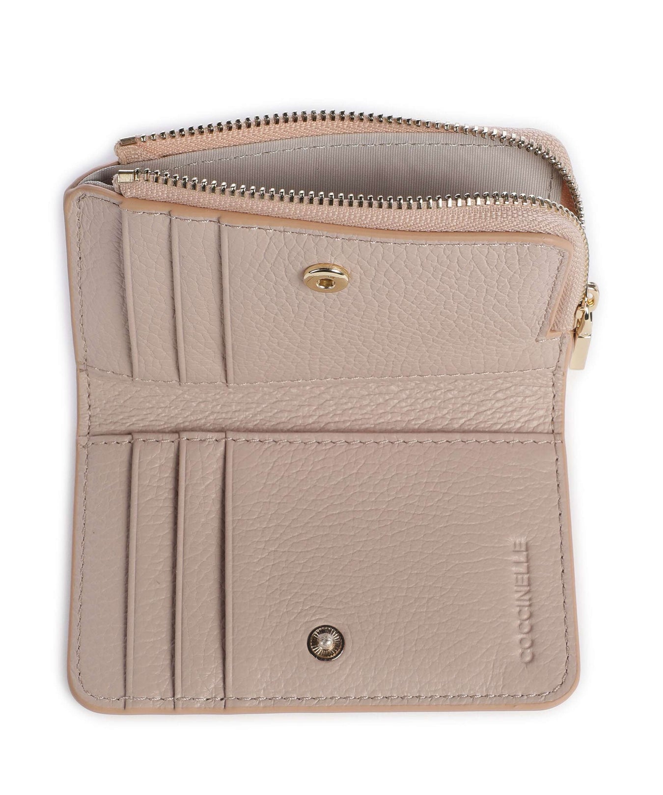 Coccinelle Metallic Soft Wallet rosette