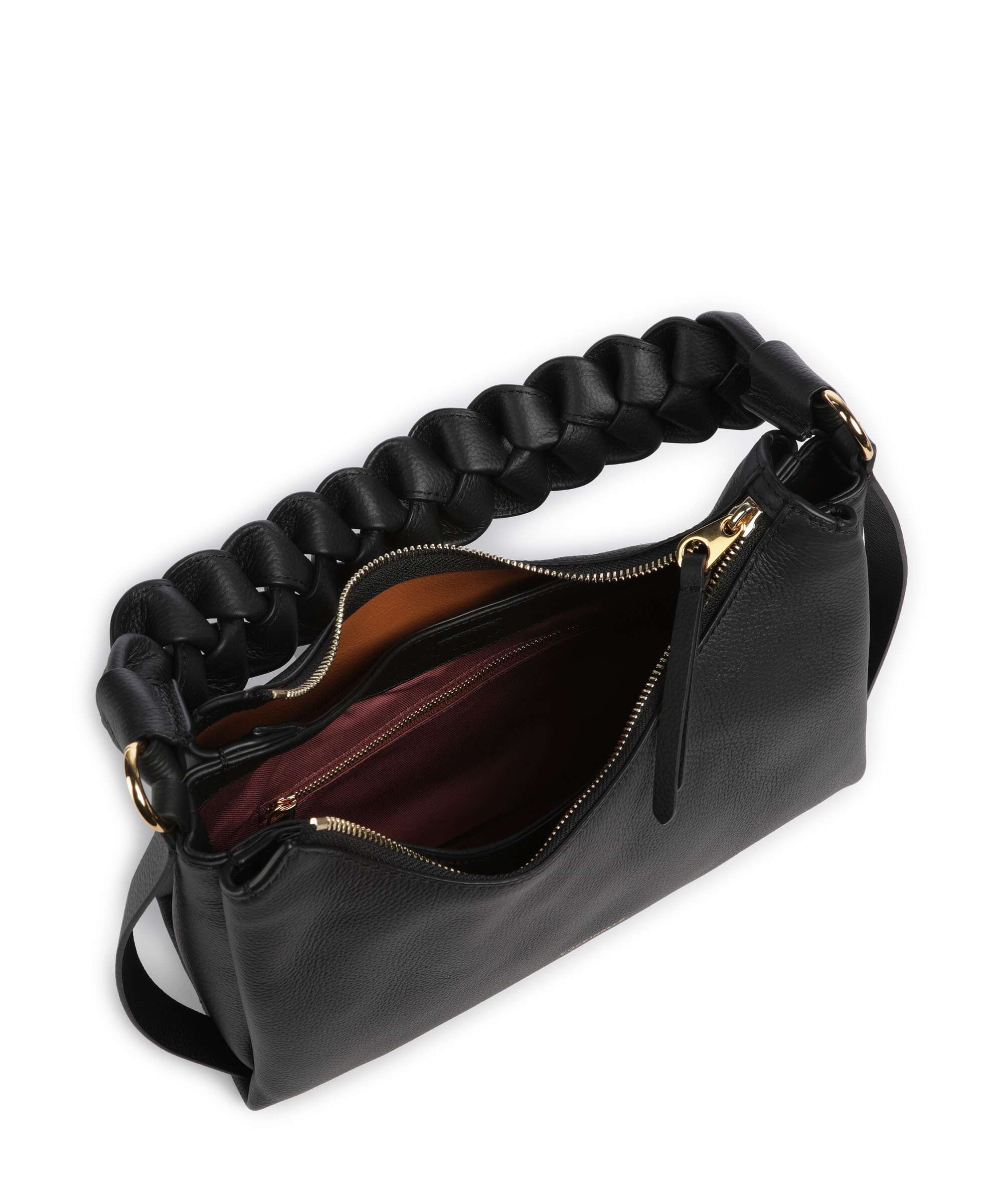 Coccinelle Boheme Grana Double Shoulder bag noir/cuir