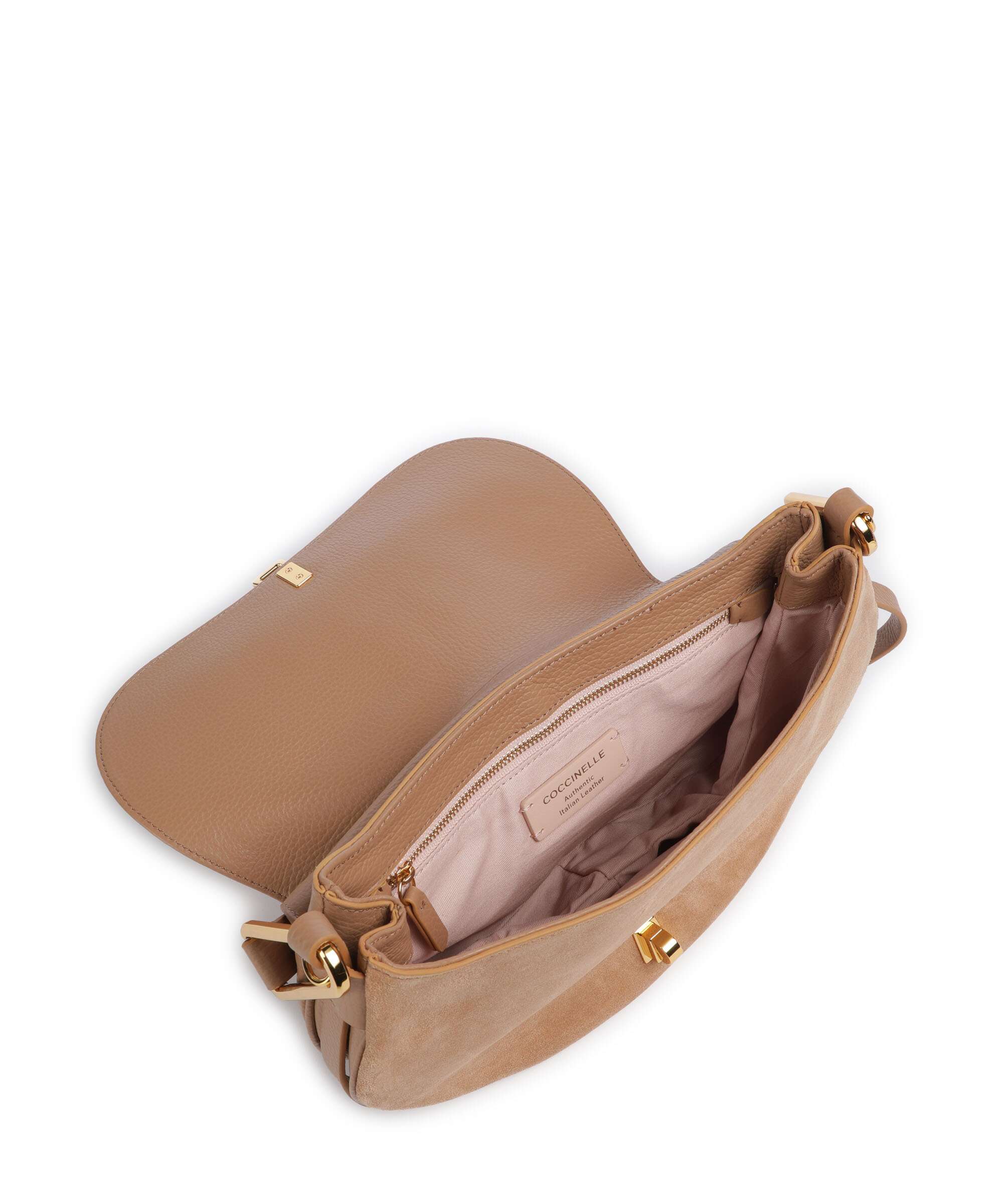 Coccinelle Magie Suede Shoulder bag skin