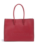 Coccinelle Myrtha Maxi Logo Bolsa shopping sangria