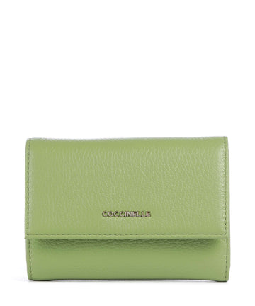 Coccinelle Metallic Soft Monedero guacamole
