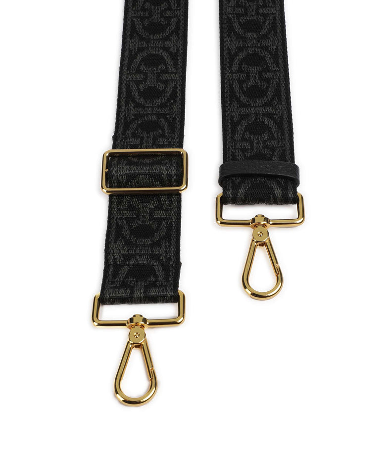 Coccinelle Nastro Monogram Bag strap anthracite/noir