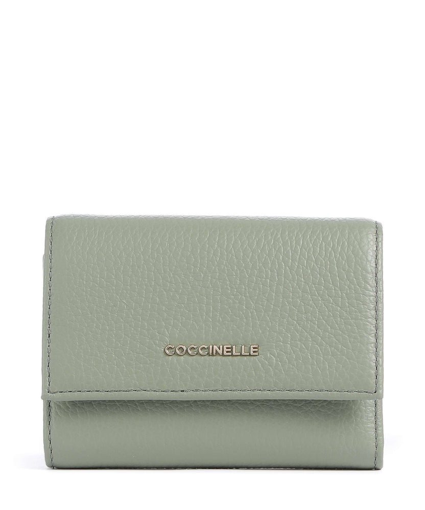Coccinelle Metallic Soft RFID Wallet greenery