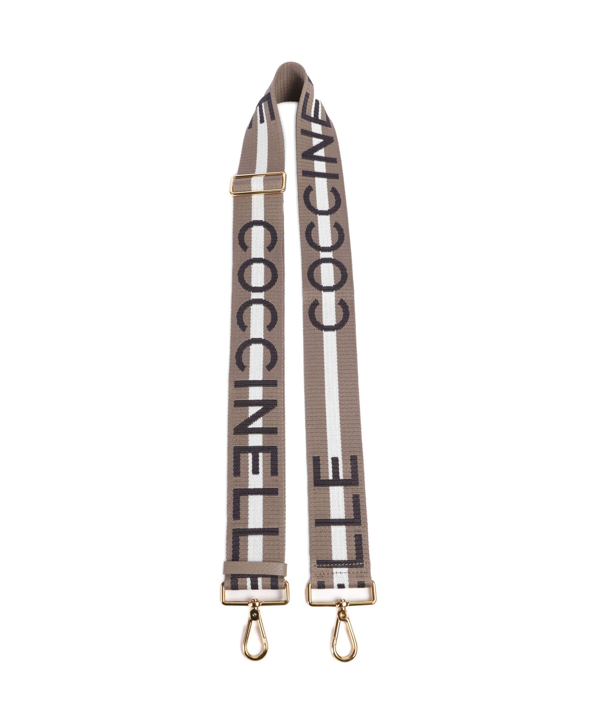 Coccinelle Nastro Signature Bag strap multicolour/warm taupe