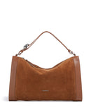 Coccinelle Elinor Suede Bolso de hobo cognac