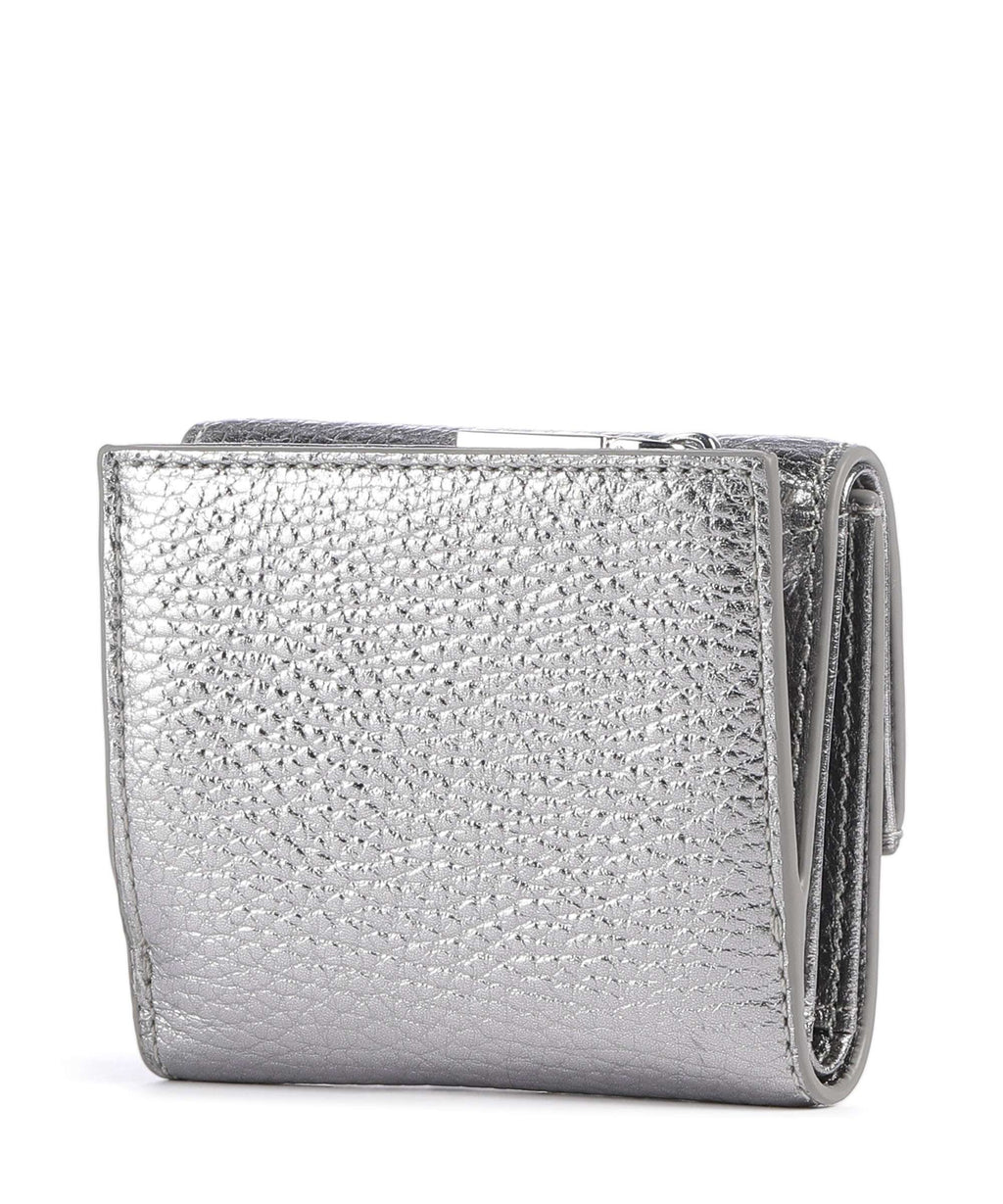 Coccinelle Metallic Soft RFID Wallet steel